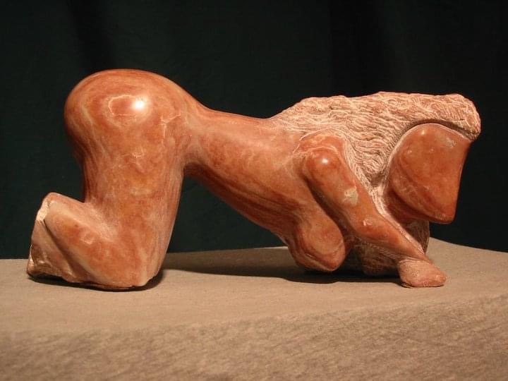 Sedussa, figurative stone sculpture by J Christopher Turnbow
